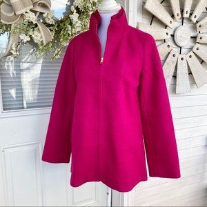 New! J Crew Village Coat High Stand Collar Wool